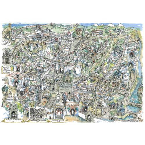 Map of Ancient Granada . El Mapa de Granada Antigua 2026